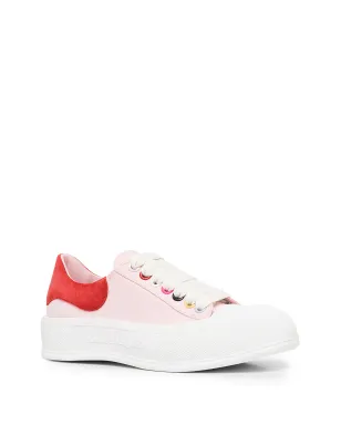Alexander McQueen ロートップ キャンバススニーカー ピンク - サムネイル2