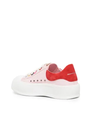 Alexander McQueen ロートップ キャンバススニーカー ピンク - サムネイル3