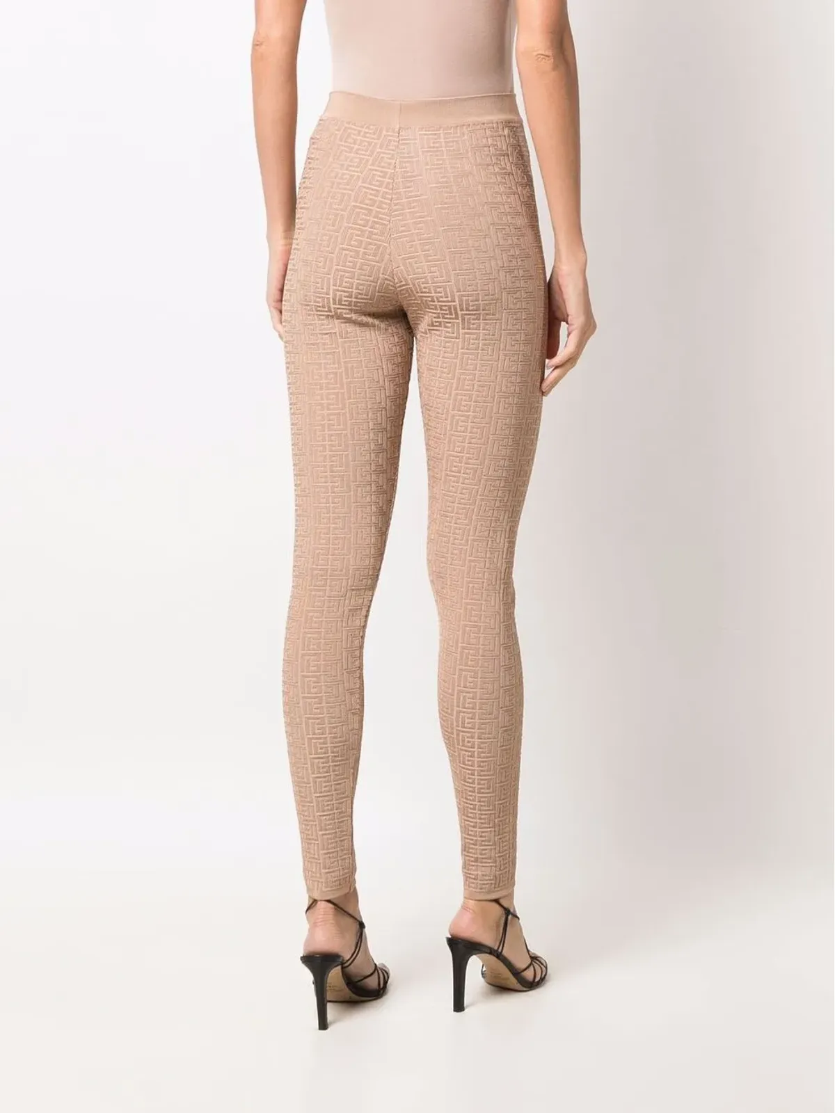 Balmain デボスド・モノグラム レギンス - 画像4