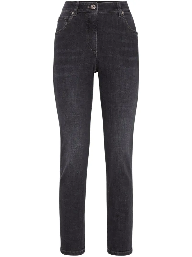 Brunello Cucinelli Brunello Cucinelli パッチディテール ハイウエストジーンズの商品画像