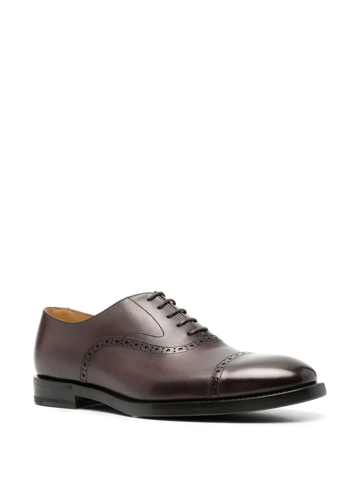 Brunello Cucinelli レースアップレザー オックスフォードシューズ - 画像2
