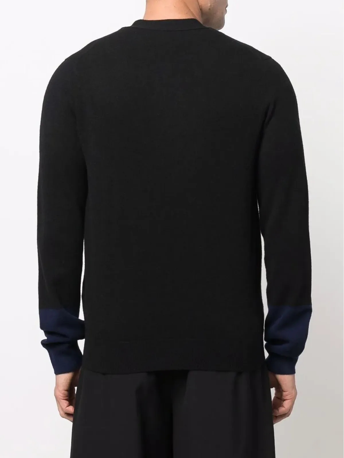 Comme Des Garçons Shirt ツートーン ウール カーディガン - 画像4