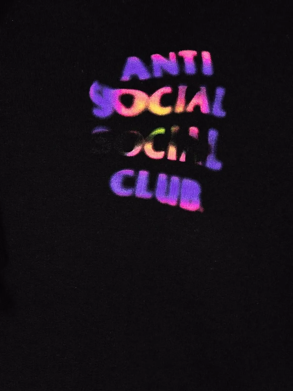 Anti Social Social Club Lava ロングスリーブフーディー ブラック - 画像3