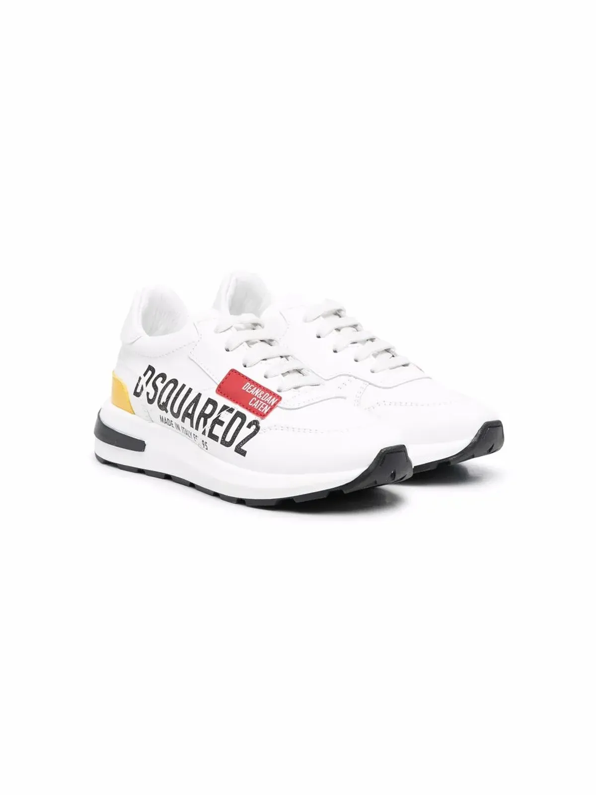 DSQUARED2 KIDS ロゴプリント レースアップ トレーナー - 画像1