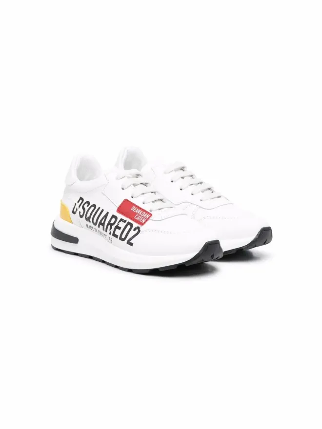 DSQUARED2 KIDS DSQUARED2 KIDS ロゴプリント レースアップ トレーナーの商品画像