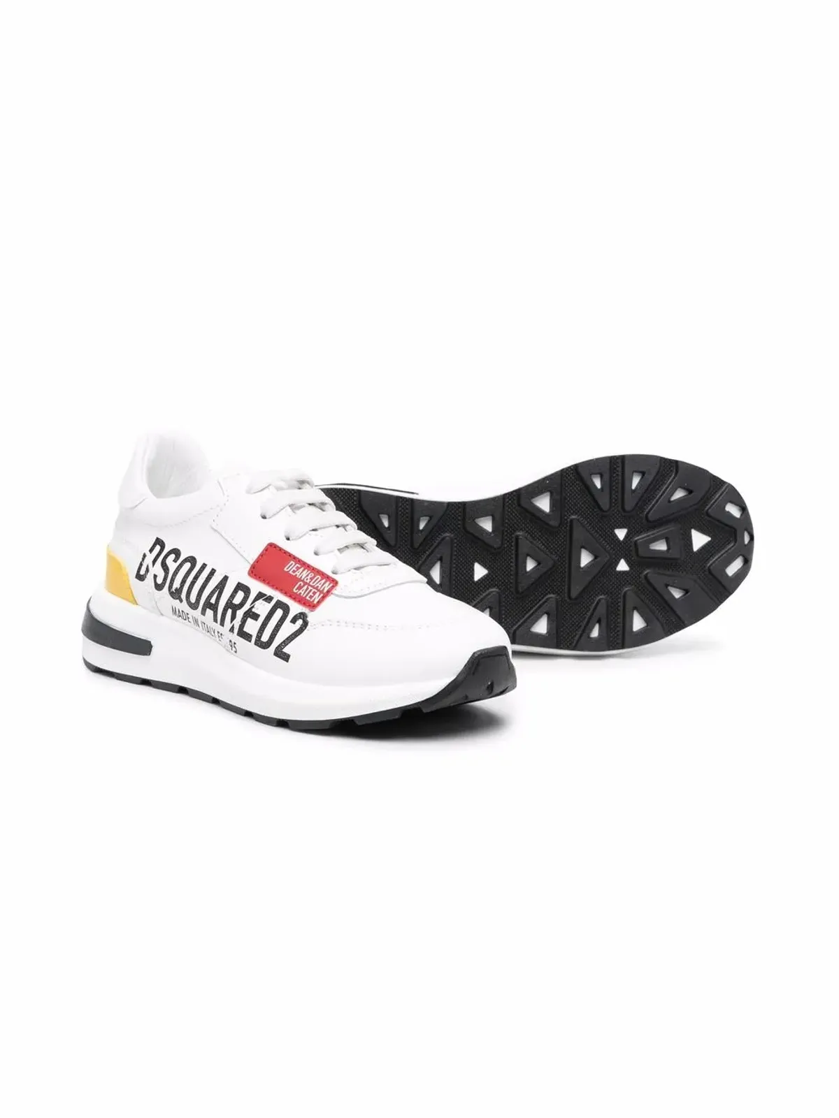 DSQUARED2 KIDS ロゴプリント レースアップ トレーナー - 画像2