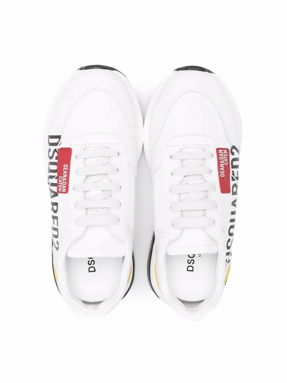 DSQUARED2 KIDS ロゴプリント レースアップ トレーナー - 画像3