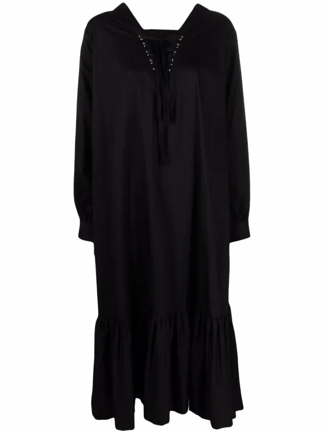Noir Kei Ninomiya Noir Kei Ninomiya レースアップ・フレアヘムドレスの商品画像