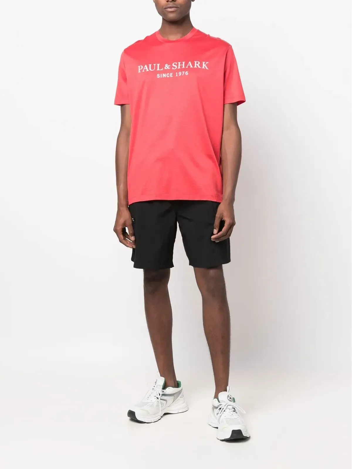 Paul & Shark ロゴプリント オーガニックコットンTシャツ - レッド - 画像2