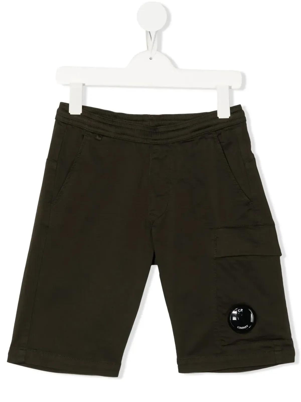 C.P. Company Kids ロゴパッチカーゴショーツ - 画像1