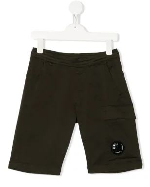 C.P. Company Kids ロゴパッチカーゴショーツ - サムネイル1