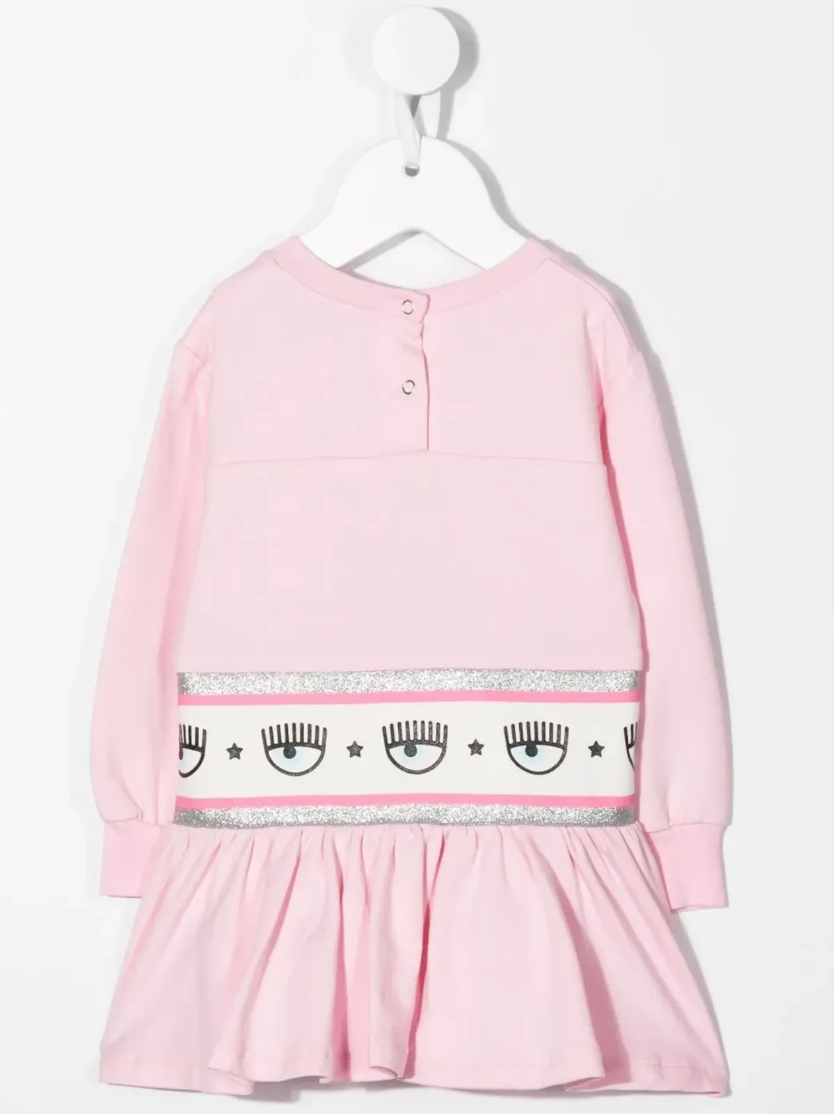 Chiara Ferragni Kids ロゴテープジャンパードレス - 画像2