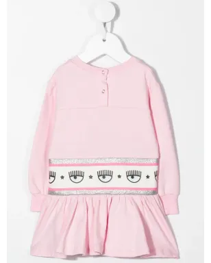 Chiara Ferragni Kids ロゴテープジャンパードレス - サムネイル2