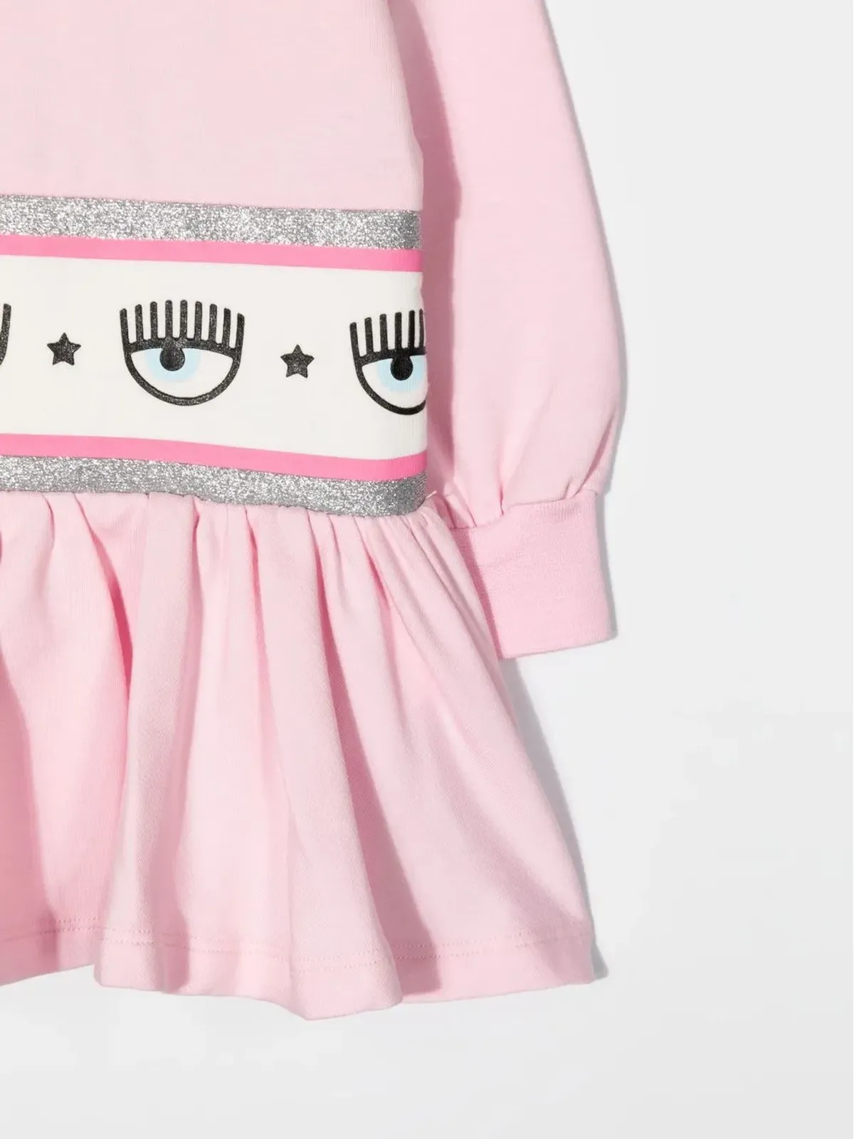 Chiara Ferragni Kids ロゴテープジャンパードレス - 画像3