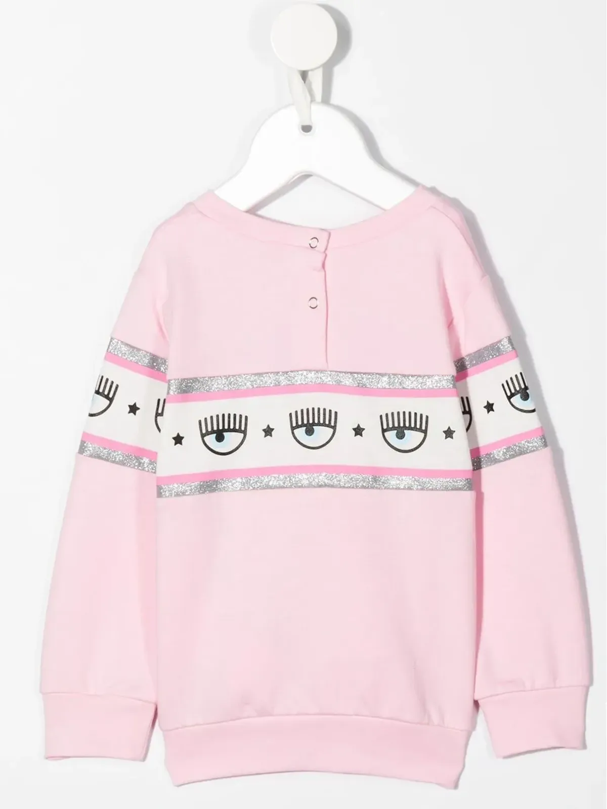 Chiara Ferragni Kids ロゴプリント コットン スウェットシャツ ピンク - 画像2