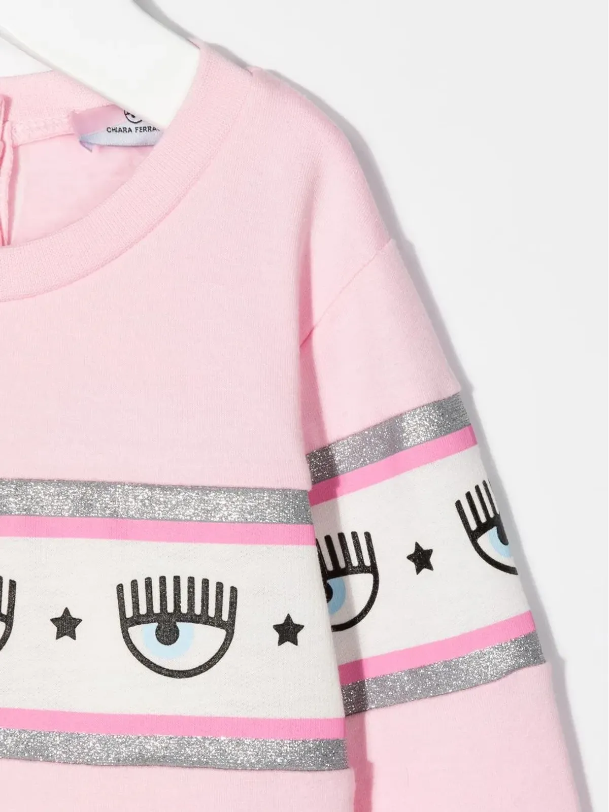 Chiara Ferragni Kids ロゴプリント コットン スウェットシャツ ピンク - 画像3