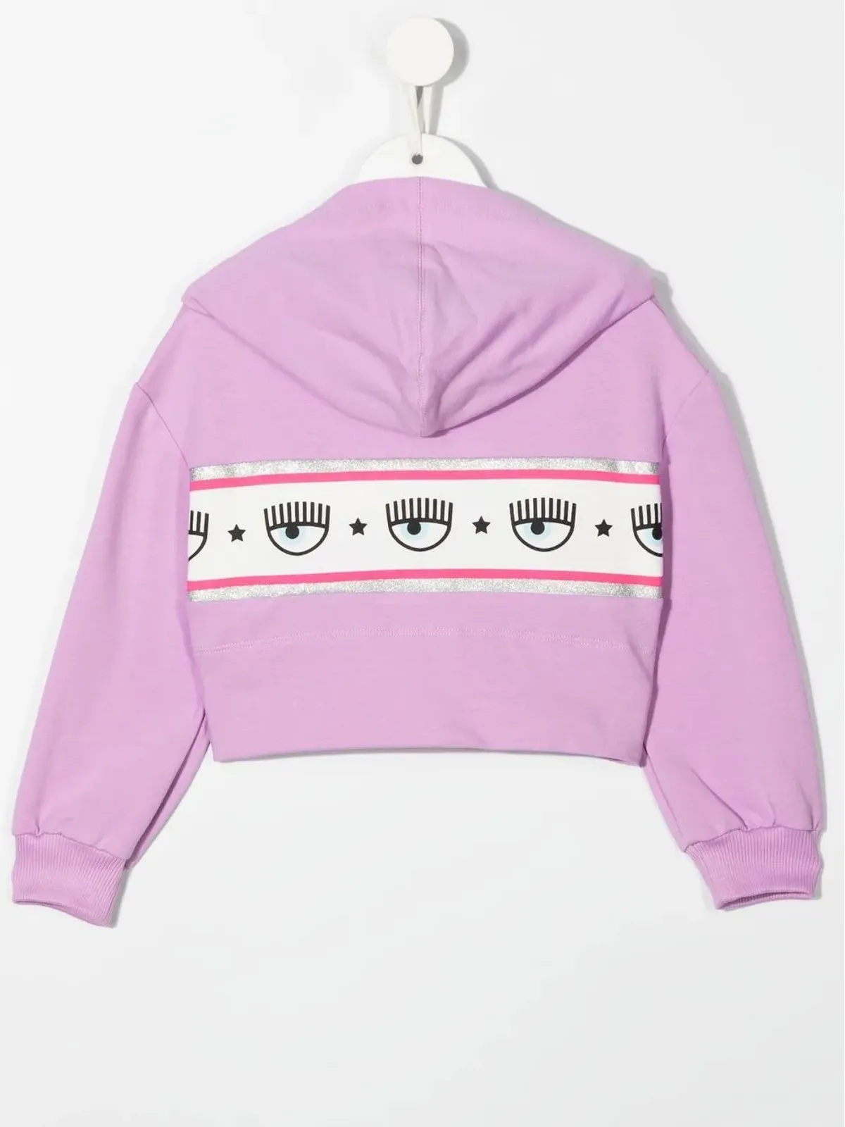 Chiara Ferragni Kids アイプリント クロップドフーディ - 画像2
