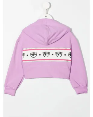 Chiara Ferragni Kids アイプリント クロップドフーディ - サムネイル2