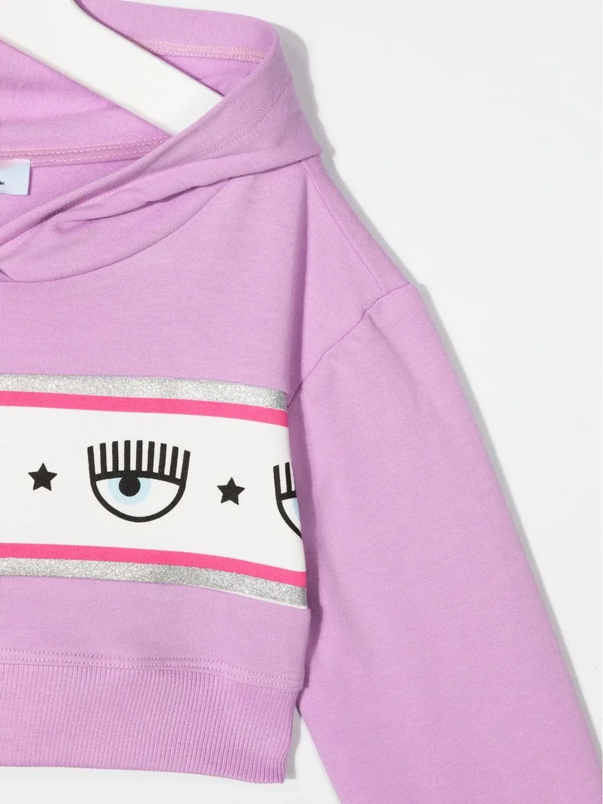 Chiara Ferragni Kids アイプリント クロップドフーディ - 画像3