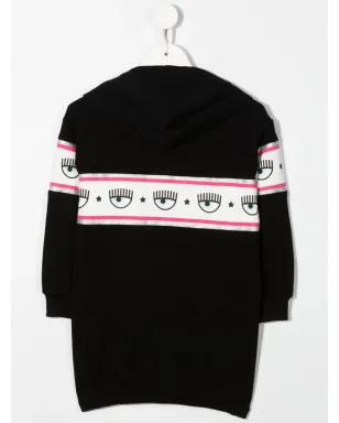 Chiara Ferragni Kids ロゴプリント フーディードレス - サムネイル2