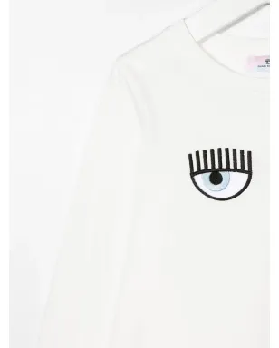 Chiara Ferragni Kids EyelikeプリントTシャツ - サムネイル3