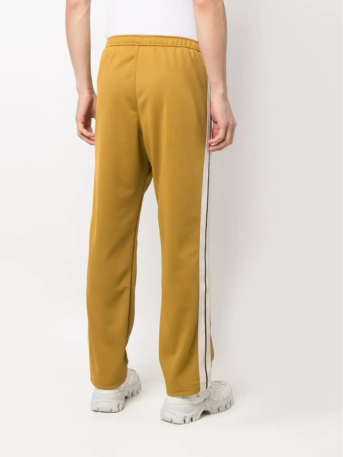 Palm Angels ロゴプリントストレートレッグパンツ - 画像4