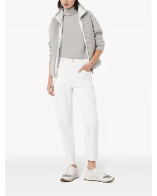 Brunello Cucinelli リブ編みパッド入りジレ - サムネイル2