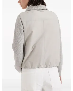 Brunello Cucinelli リブ編みパッド入りジレ - サムネイル4