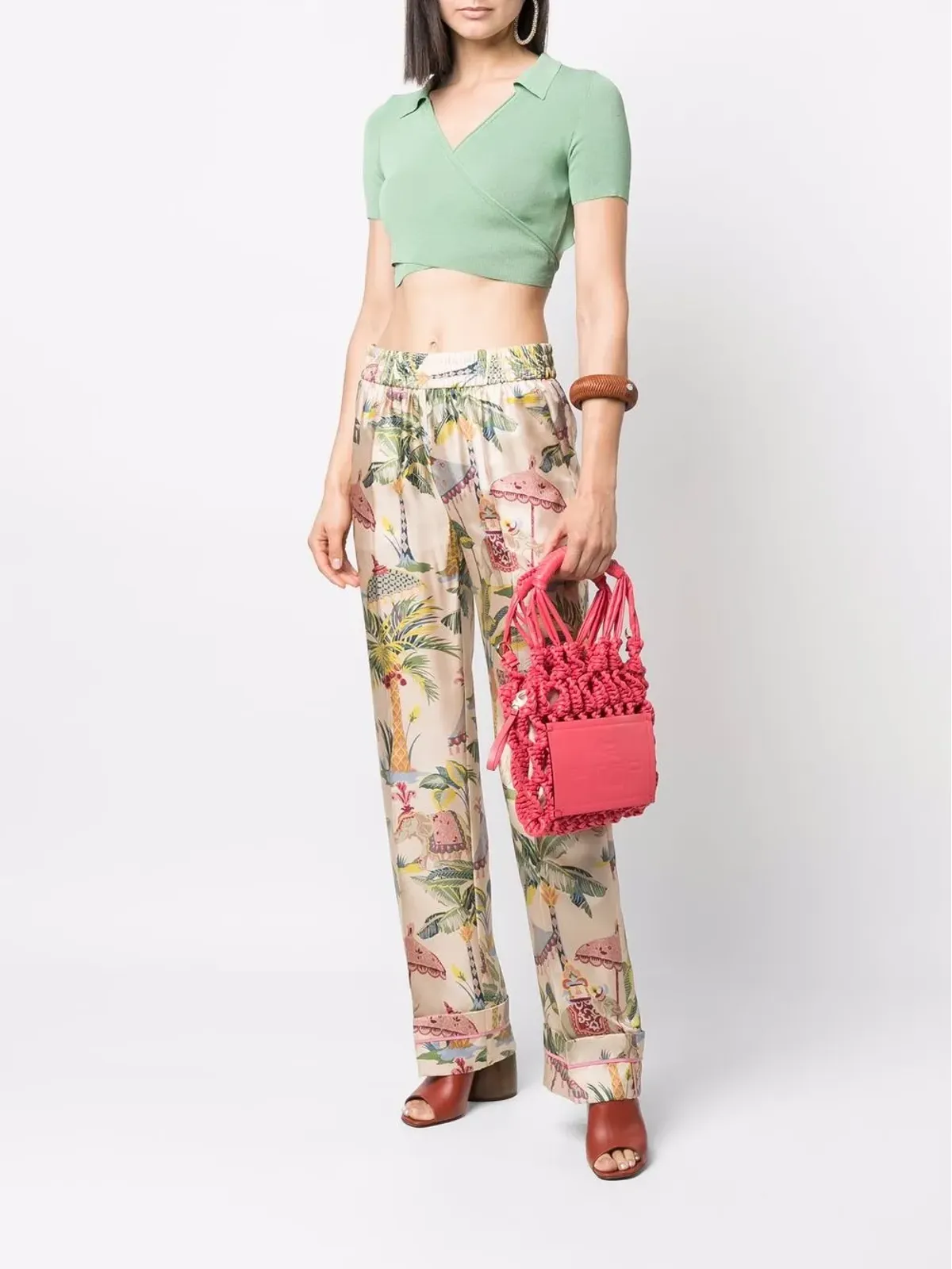 ETRO 小さめの編み込みトートバッグ - 画像2