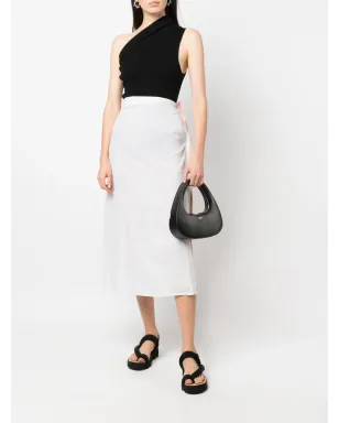 Yohji Yamamoto Pre-Owned ロゴテープ入りミディスカート - サムネイル2