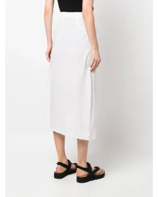 Yohji Yamamoto Pre-Owned ロゴテープ入りミディスカート - サムネイル4
