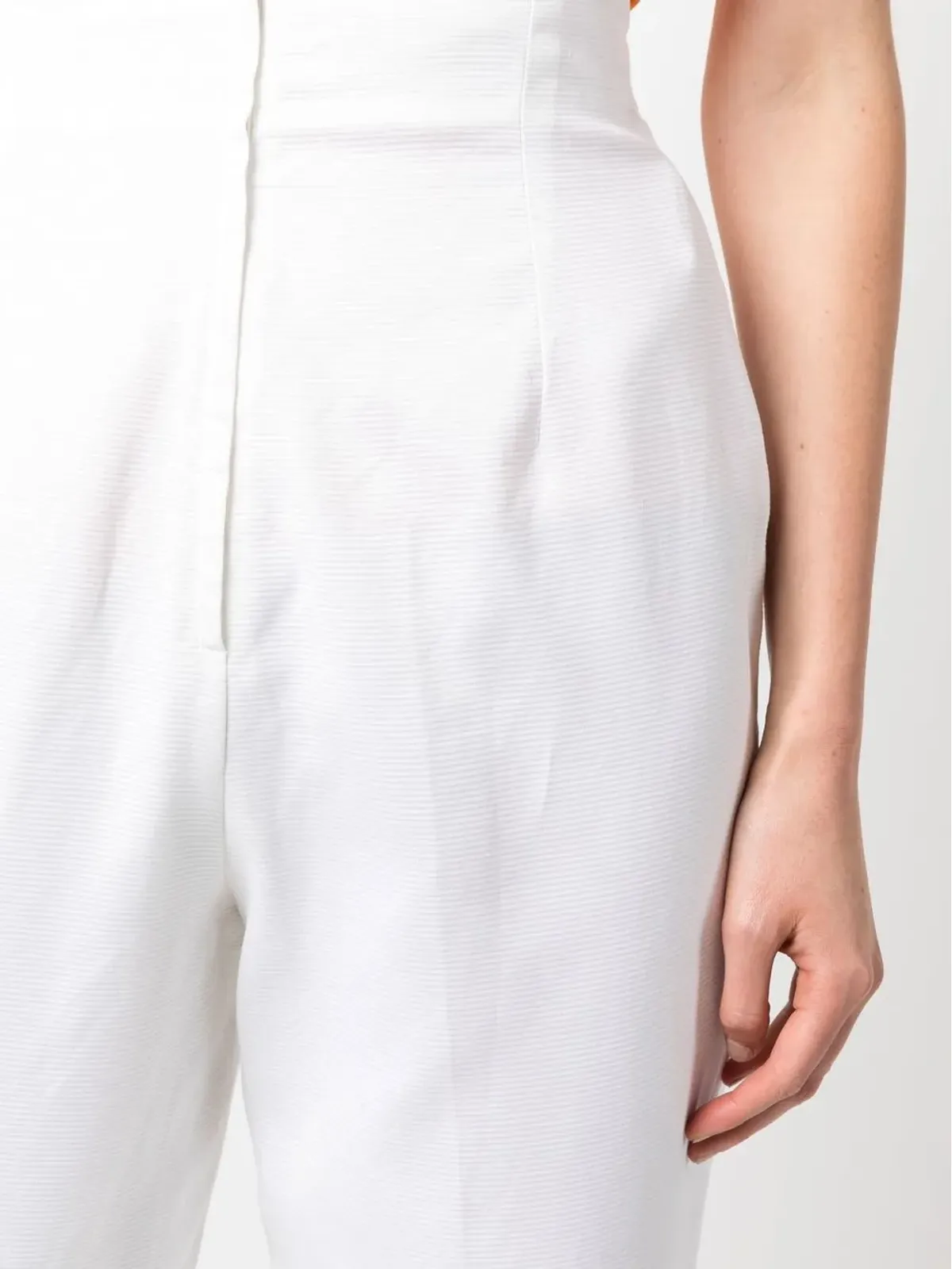 Versace Pre-Owned 2000s high-waisted straight-legged trousers - White - 画像5