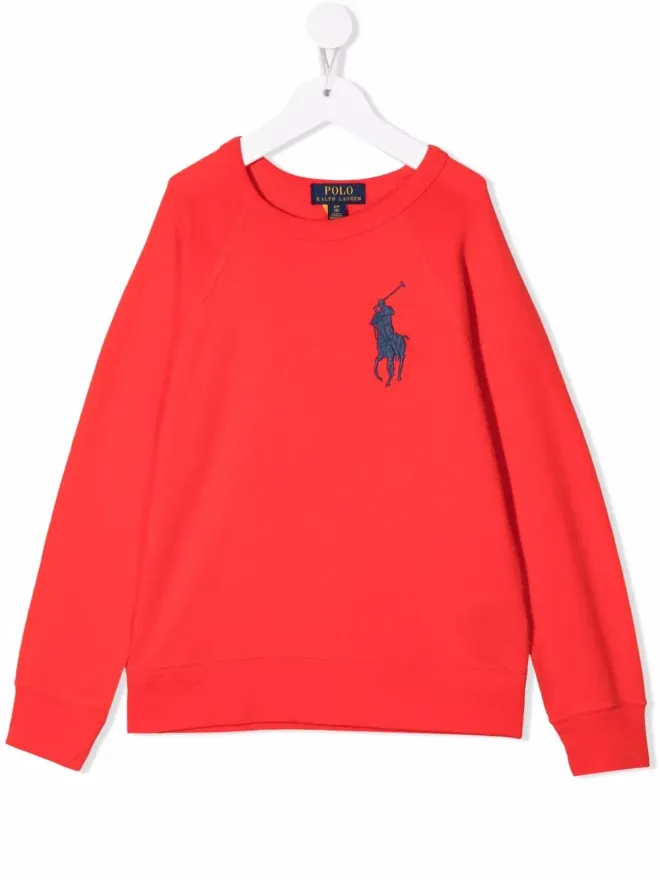 POLO RALPH LAUREN KIDS POLO RALPH LAUREN KIDS ロゴパッチ付きクルーネックスウェットシャツの商品画像