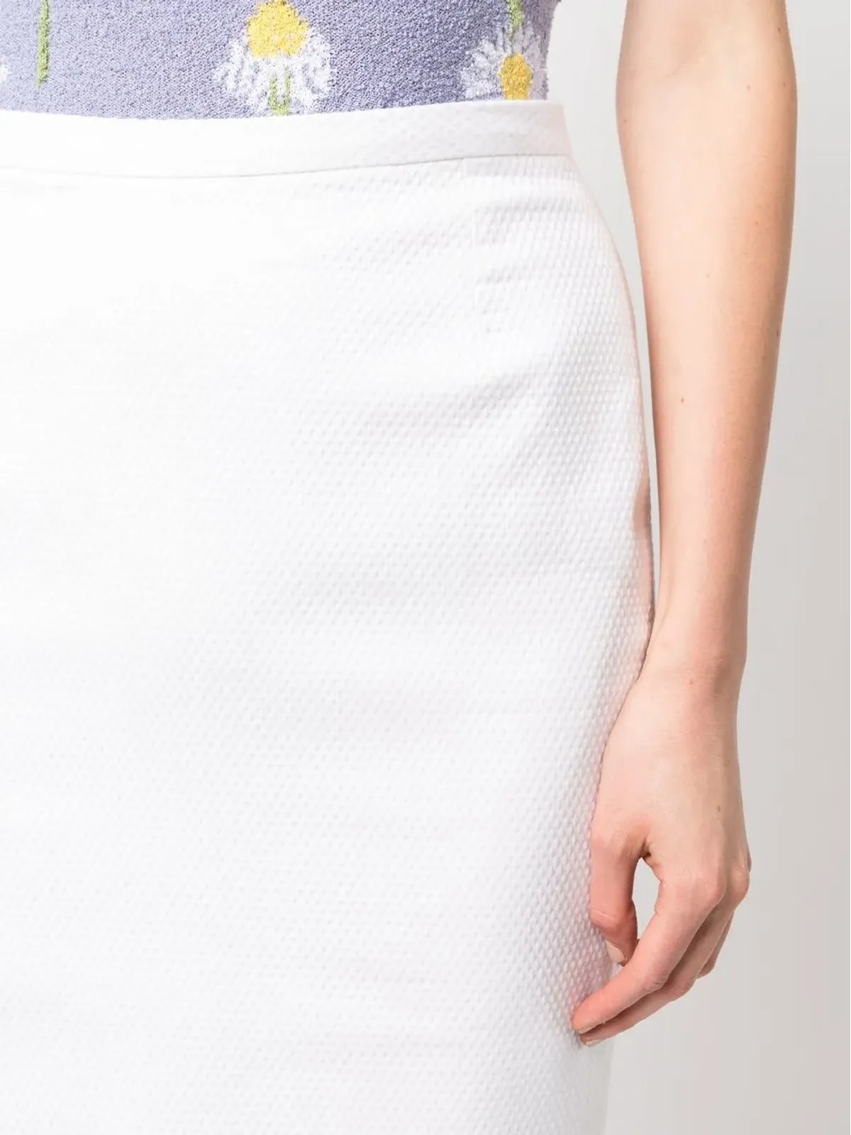 Dolce & Gabbana Pre-Owned 2000s 膝丈ペンシルスカート - White - 画像5