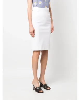 Dolce & Gabbana Pre-Owned 2000s 膝丈ペンシルスカート - White - サムネイル3