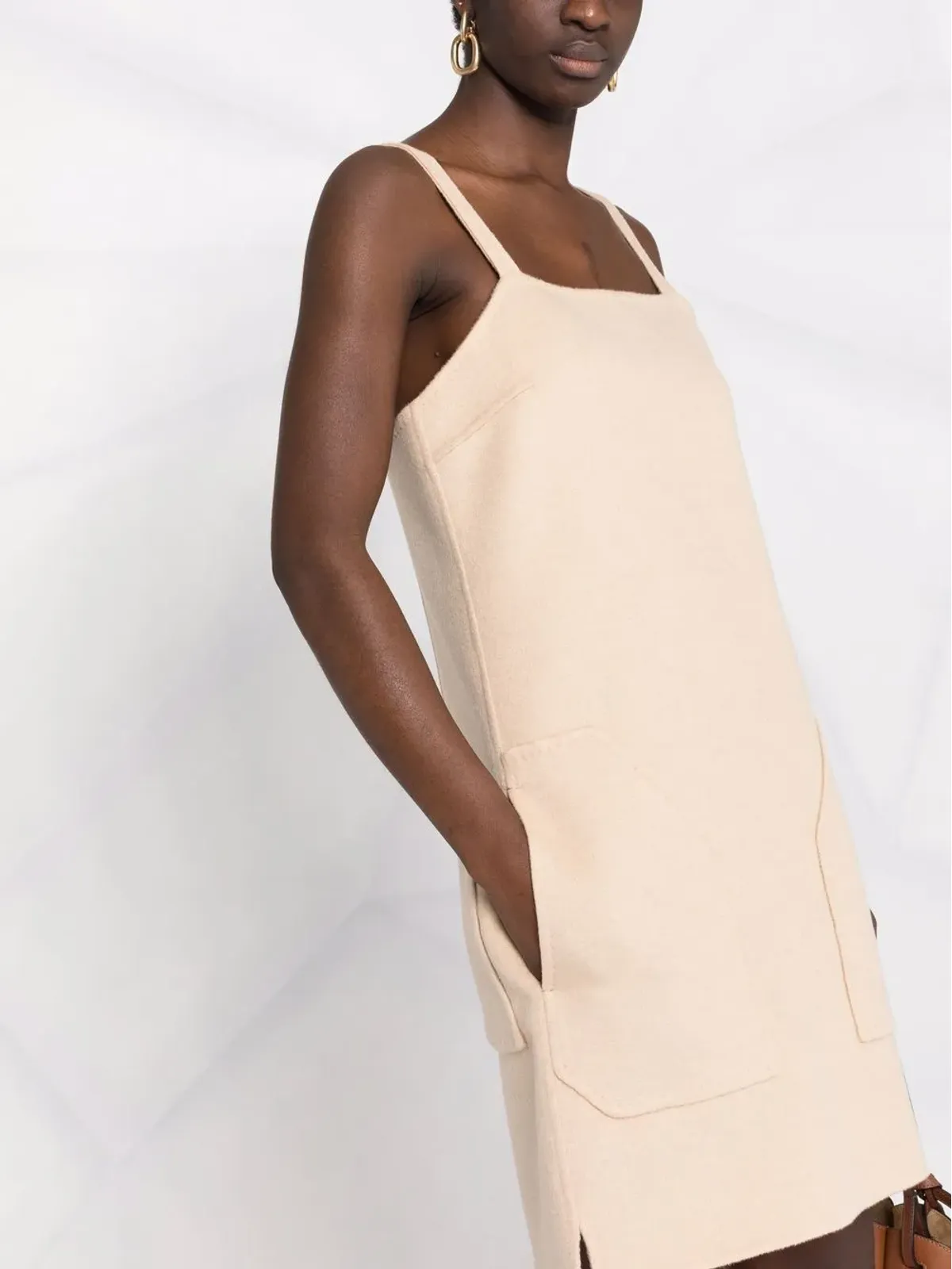 Max Mara ノースリーブスクエアネックドレス - 画像5