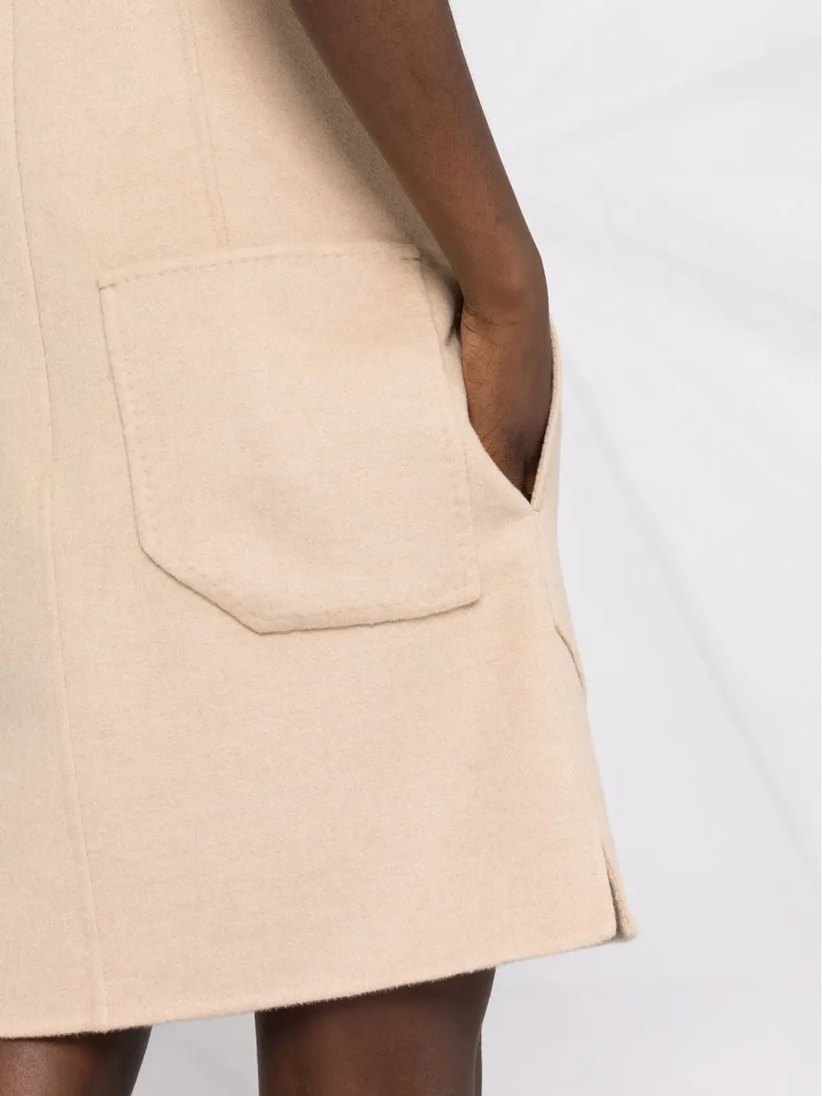 Max Mara ノースリーブスクエアネックドレス - 画像3