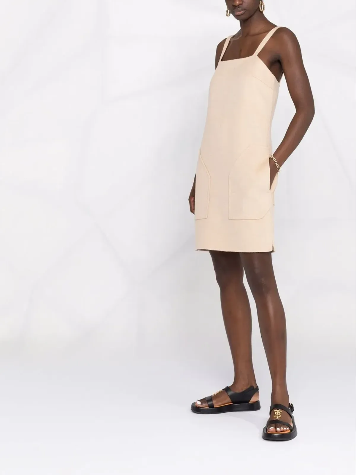 Max Mara ノースリーブスクエアネックドレス - 画像4