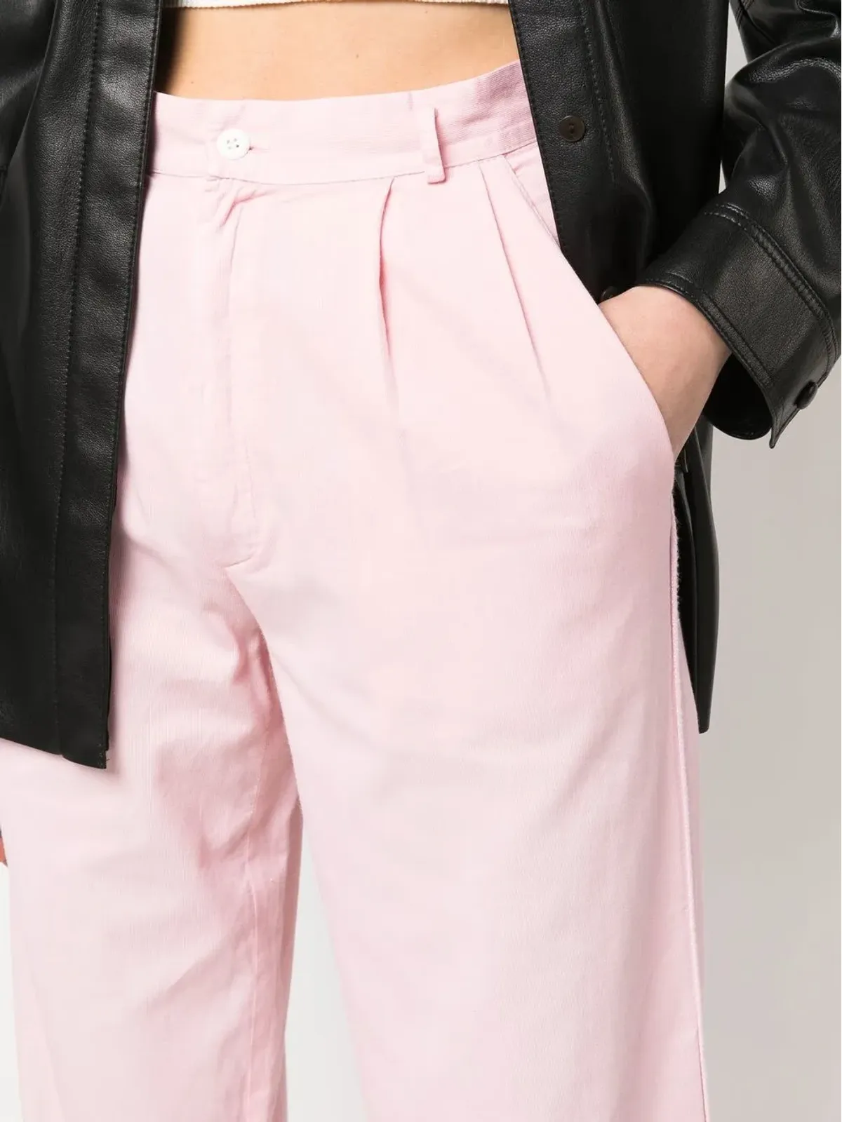 Versace Pre-Owned 1990s ハイウエストストレートパンツ - 画像5