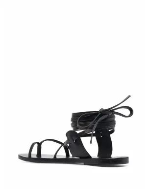 Manebi St. Tropez leather sandals - Black - サムネイル3