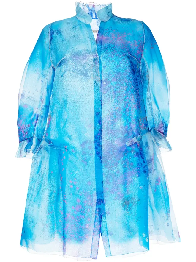 SHIATZY CHEN SHIATZY CHEN 花柄シルク パフスリーブジャケットの商品画像