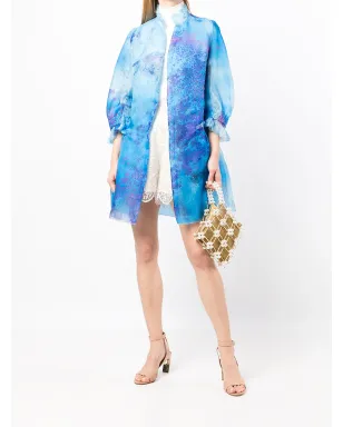 SHIATZY CHEN 花柄シルク パフスリーブジャケット - サムネイル2