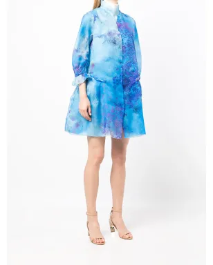 SHIATZY CHEN 花柄シルク パフスリーブジャケット - サムネイル3