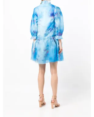 SHIATZY CHEN 花柄シルク パフスリーブジャケット - サムネイル4
