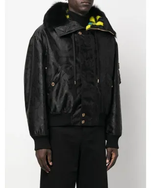 Versace バロック柄シアリングライニングジャケット - サムネイル3