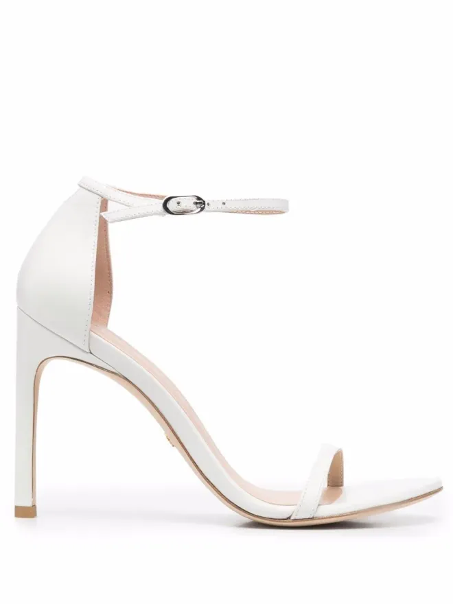 Stuart Weitzman Stuart Weitzman スティレットヒール レザー サンダル（ホワイト）の商品画像