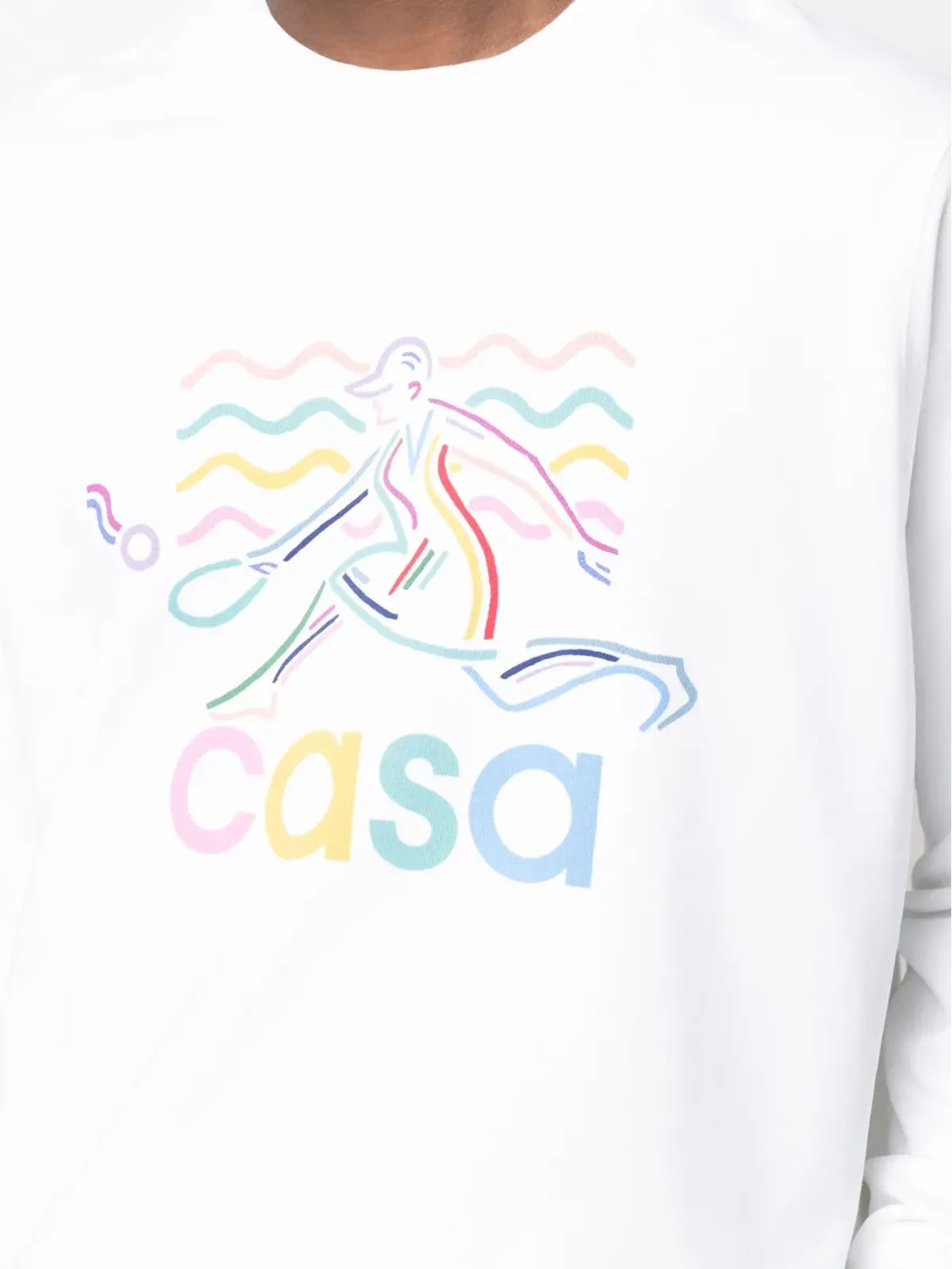Casablanca ロゴプリント オーガニックコットン スウェットシャツ - 画像5