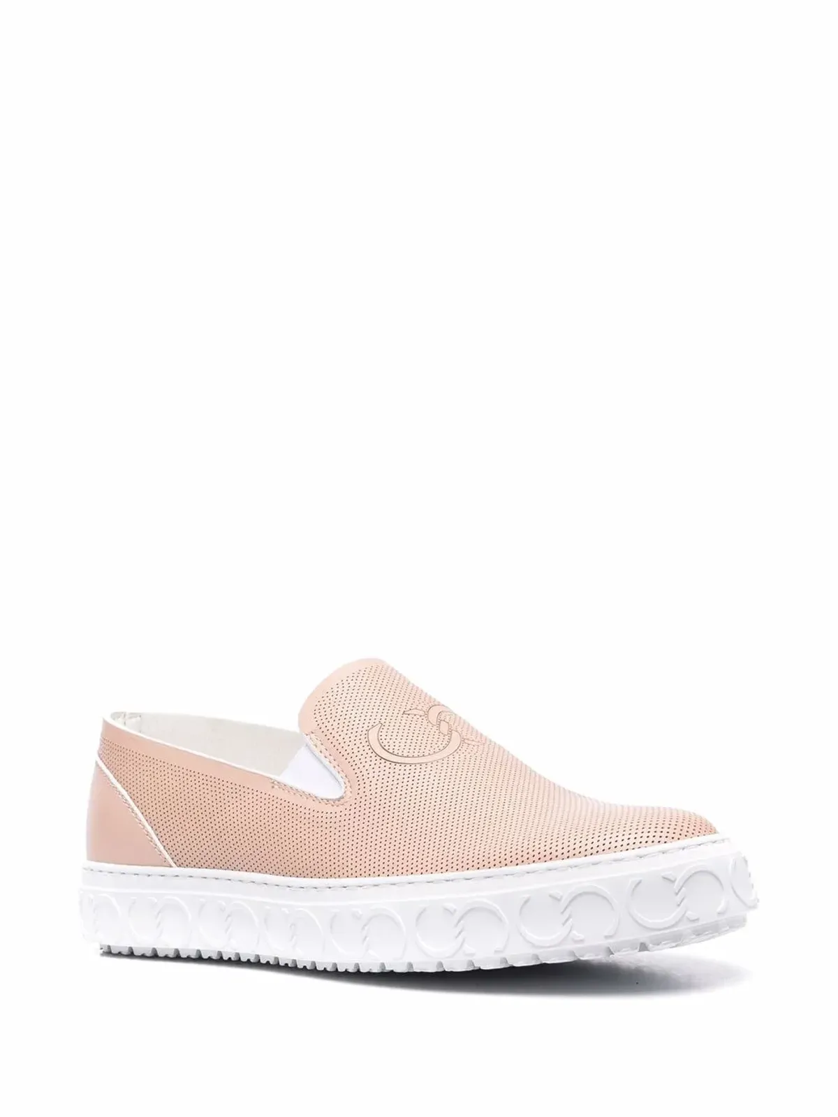 Casadei エンボスロゴ スリップオン スニーカー - 画像2