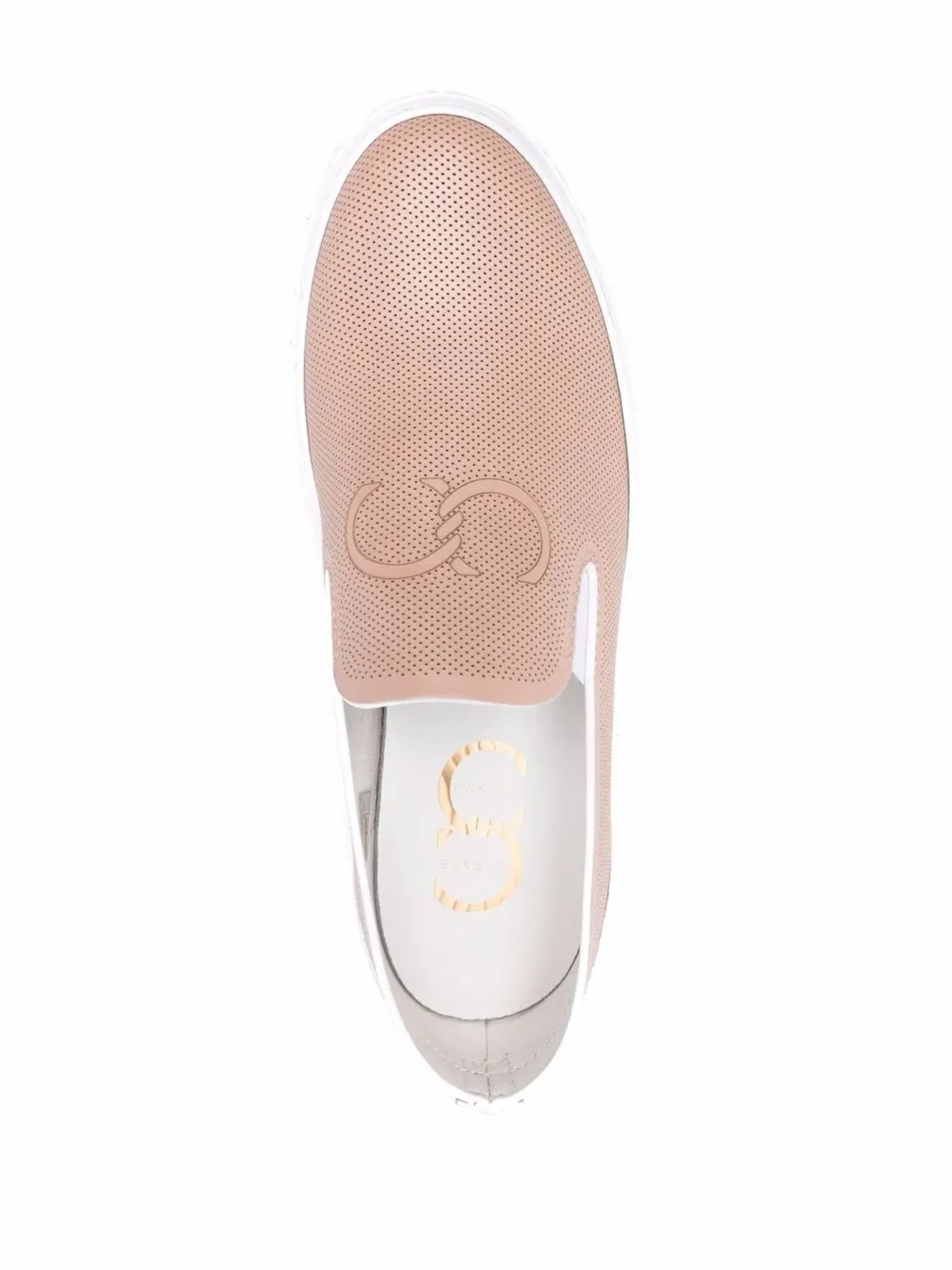 Casadei エンボスロゴ スリップオン スニーカー - 画像4
