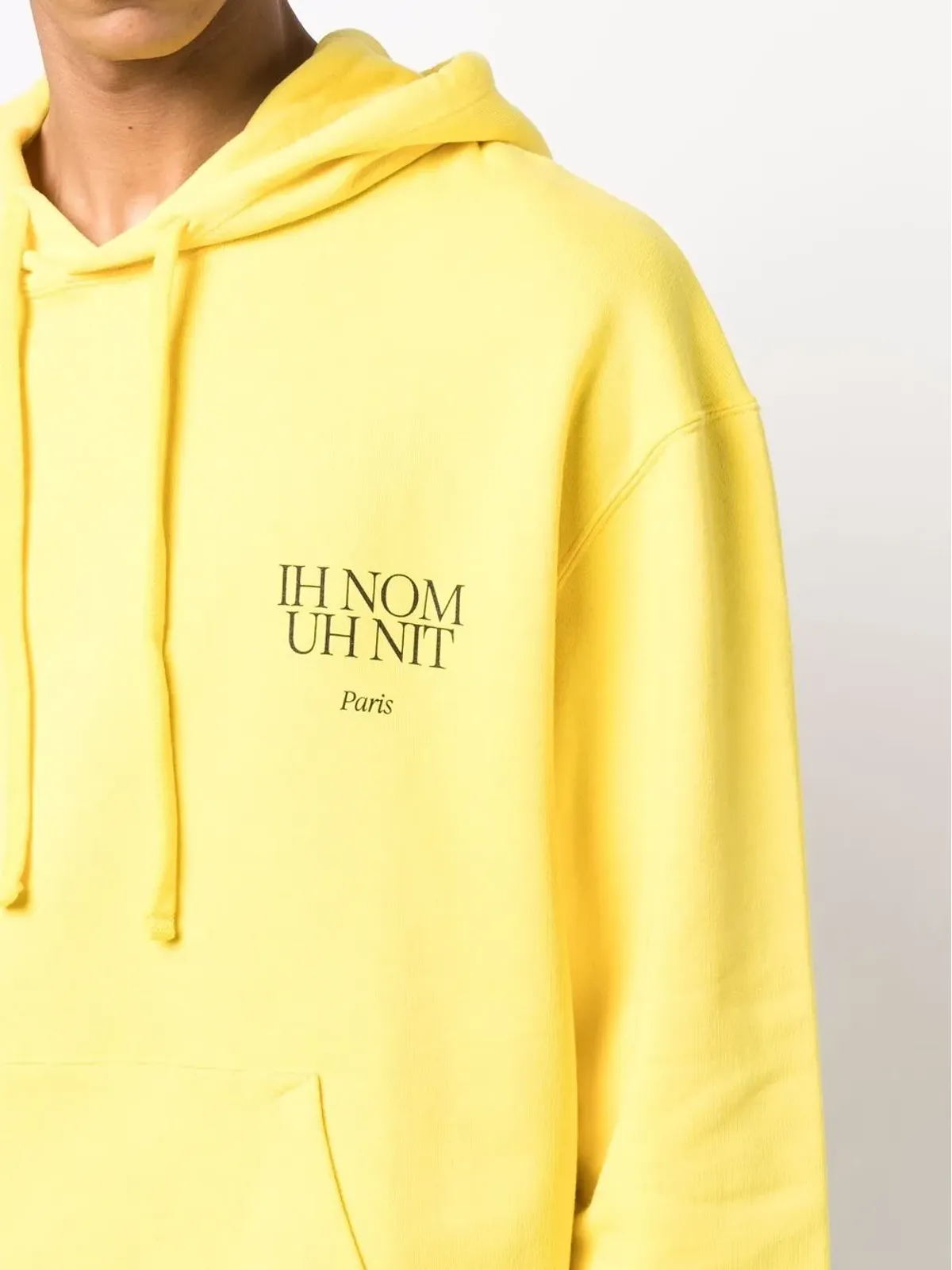 Ih Nom Uh Nit ロゴプリント コットン フーディ - イエロー - 画像5